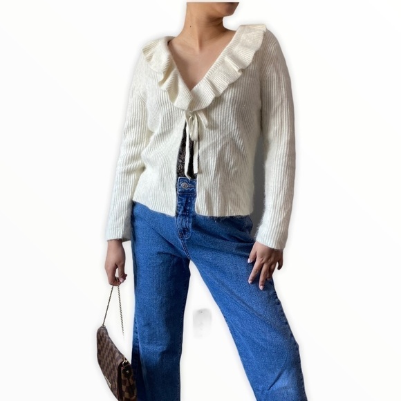 SARAH Spencer Petite Open Front Wrap Sweater - Picture 1 of 8